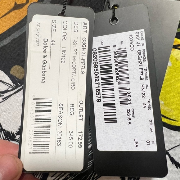 Dolce & Gabbana Black Cowboy Graphic T-Shirt - XS - Picture 3 of 4